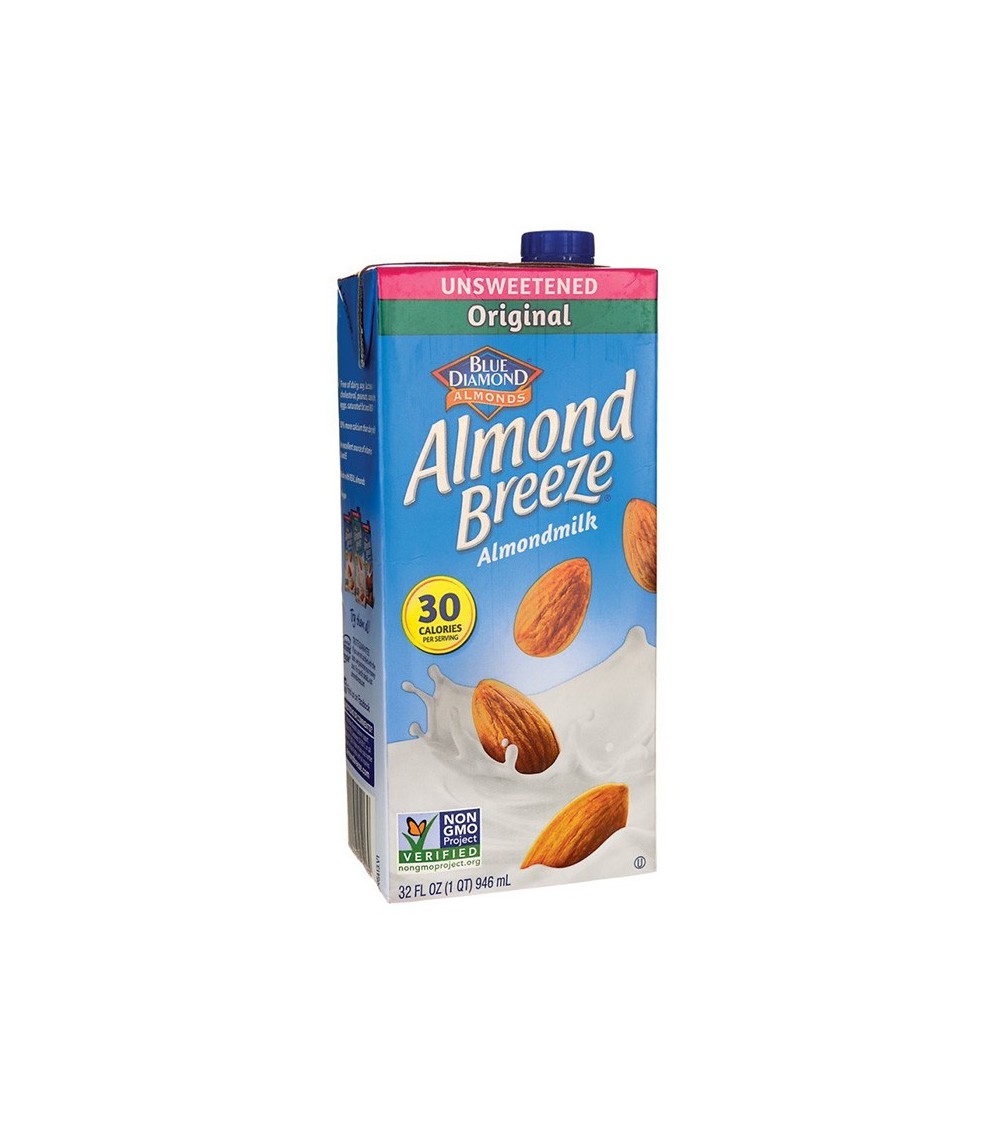 Blue Diamond Beverage Unsweet Almond Breeze Original 32 oz
