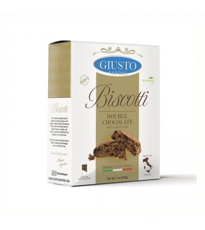 Giusto Sapore Soft Cantuccini-Dark Chocolate 200g 7oz